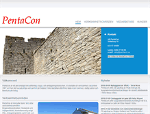Tablet Screenshot of pentacon.se
